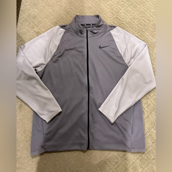 Nike men gray long sleeve zip up jacket size XL - Picture 1 of 15
